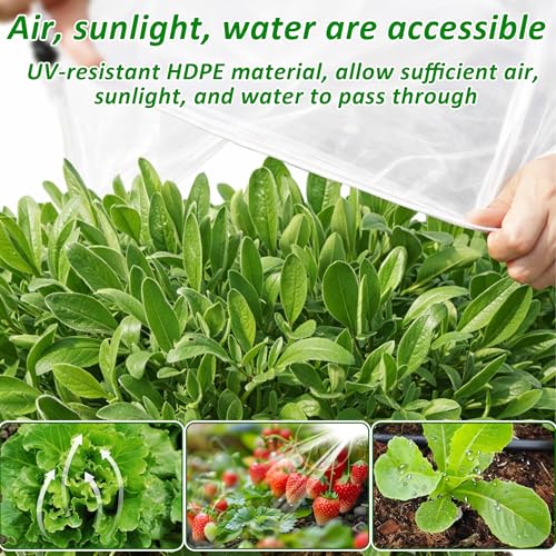 Garden Netting Cover Kit for Raised Bed Mesh Plant Protection