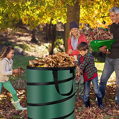 Camping Trash Can, Pop Up Collapsible Garbage Can, 10 Gallons, Foldable Recycle Bin Made of 600D Oxford Cloth for Gardening, Camping and Home Storage (Green) - size: 1 Count (Pack of 1)