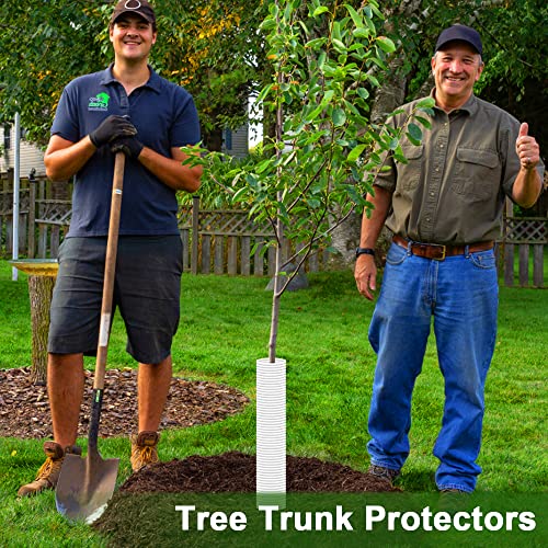 Corrugated Tree Guards, 2pcs Rigid PP Tree Trunk Bark Protectors Sleeve - style: 2Pcs