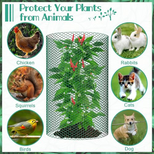 32.8ftx24In Plant Protectors from Animals,Plant Cages for Outdoor Plants - size: 32.8Ft x 24In