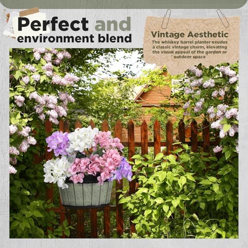Layhit 6 Pcs Wall Hanging Planters, 10 Inches, Grey Green, Brown, Black - color: Grey Green, Brown, Black, size: 10 Inches