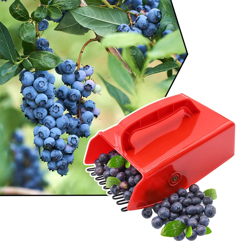 1/2/4 Pack Berry Picker, with Metallic Comb and Ergonomic Handle - color: 1 Pack