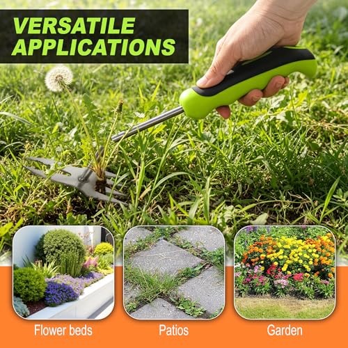 Heavy Duty Hand Weeder Puller Tool, Stainless Steel Root Removal Tools - size: 1-PCS