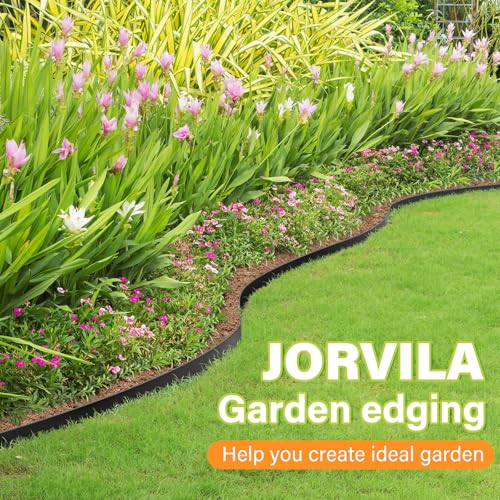 Jorvila No Dig Landscape Edging Kit, 1.5" x 40' Plastic Garden Edging - size: 1.5in x 40FT