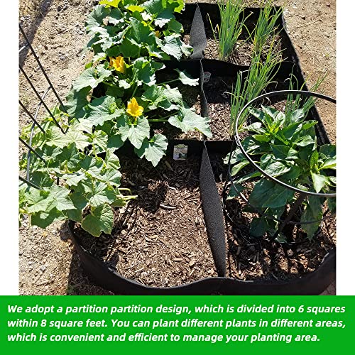 CJGQ Fabric Raised Garden Bed 4x2x1ft Garden Grow Bed Bags for Growing Herbs, Flowers and Vegetables 55 Gallon(2PACK)… - size: 4ft*2ft*1ft-2 Pack