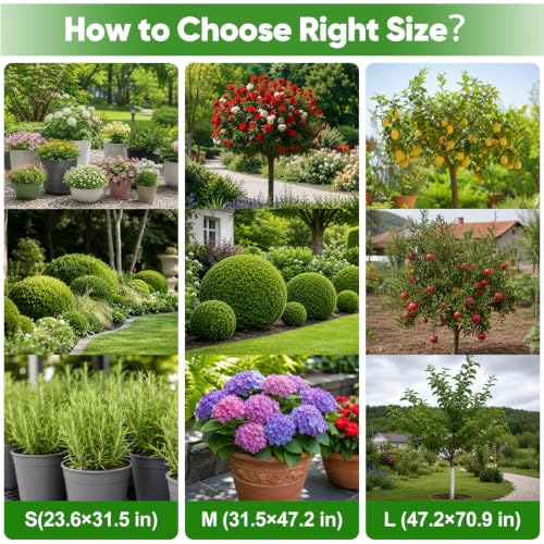 SPORTYOUTH Plant Covers Freeze Protection XL Frost Blankets 75"x95" 2 Pack - size: 75“x95"-2P