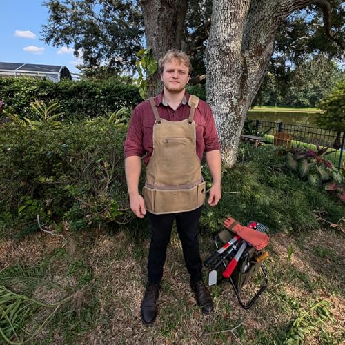 Ironwood Tool Co. 16oz Waxed Canvas Garden Tool Apron