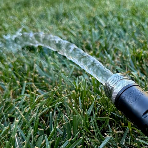 Water Right Polyurethane Garden Hose, 25 Ft, Non-toxic, 1/2” ID, Olive - color: Olive, size: 25-Foot, style: Brass Fittings