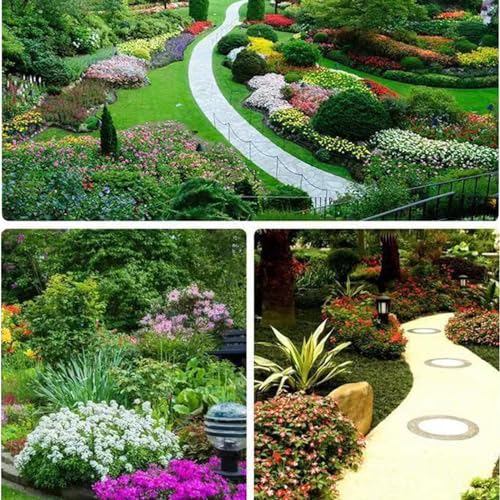 Garden Landscape Edging - 60 FT Black, 60 Spikes, 2 Inch Tall - size: 60ft edging
