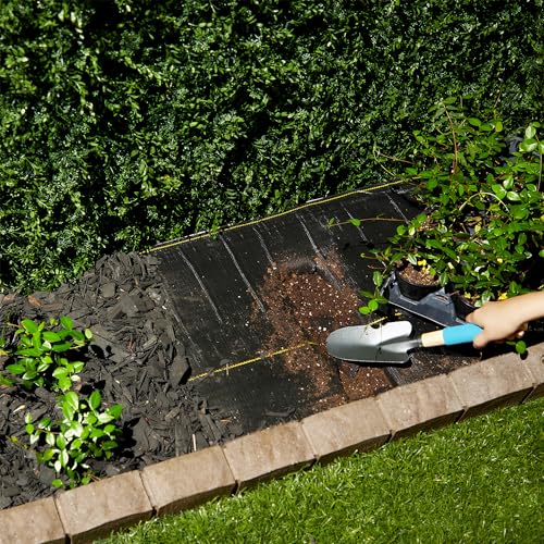 Dewitt Pro-5 Weed Barrier Fabric 5 oz, 5 x 250 Feet – Heavy-Duty Woven Landscape Ground Cover Mat for Raised Garden Bed, Greenhouse Gardening, Outdoor Landscaping, and Commercial Planting - size: 1 Pack, style: 5' x 250'