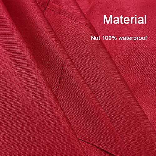 Total 6PCS Red Aprons Bulk for Women Unisex Plain Colour Bib Aprons with 2 Front Pockets Washable Apron for Painting Cooking Baking Kitchen Restaurant Crafting - color: Red