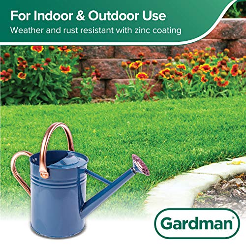 Gardman R34896 1 Gallon Watering Can, Midnight Blue - color: Midnight Blue