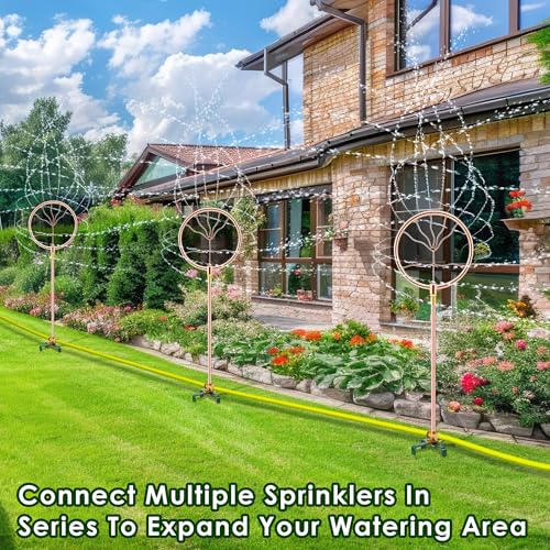 34" Ornamental Sprinkler, 360° Rotating, Wave Fan - style: Oscillating