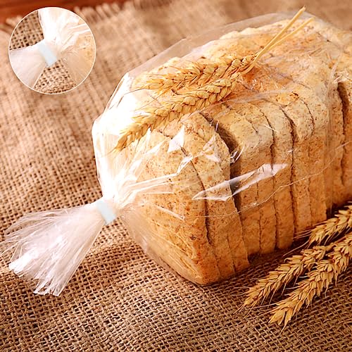 100 Pieces 5" Reusable White Paper Bread Twist Ties, White Twist Ties Bag Ties for Bags Bread Wire Ties Reusable Twist Tie for Treat Party Cello Candy Bread Coffee Bags Cake Pops