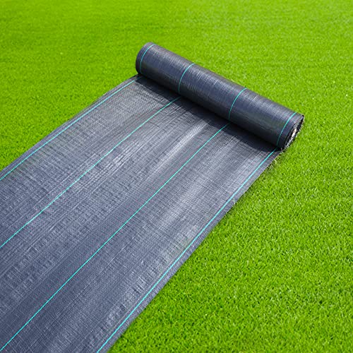 3ftx100ft Weed Barrier Landscape Fabric Heavy Duty, 3.2oz Weed Barrier Fabric, Easy Setup Woven Garden Landscaping Fabric - size: 3.2oz-3x100ft