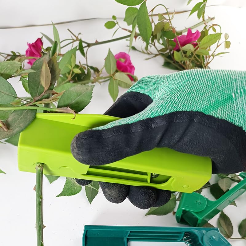 Flower Bouquet Accessories, Flower Scissors Rose Thorn Stripper Tool - color: Green