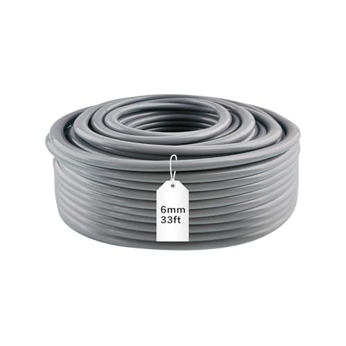 Garden Hose 33ft X 6mm, Drip Irrigation Kit Accessories, Flexible Distribution Tubing for Garden, Outdoor, Yard - size: 6mm x 33ft