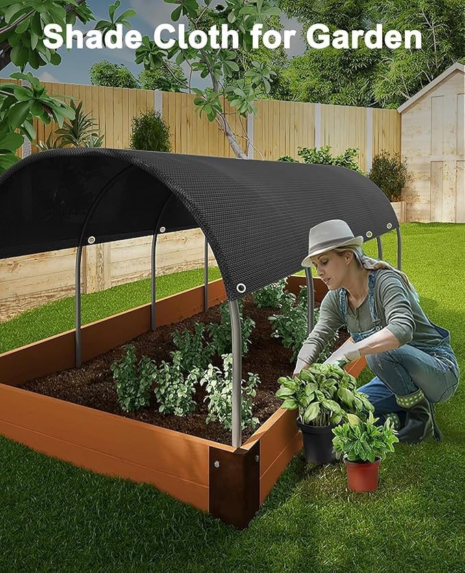 60% Shade Cloth 20x30ft, Heavy Duty Sun Shade for Garden, Greenhouse&Patio - size: 60%-20x30ft(6x9m)