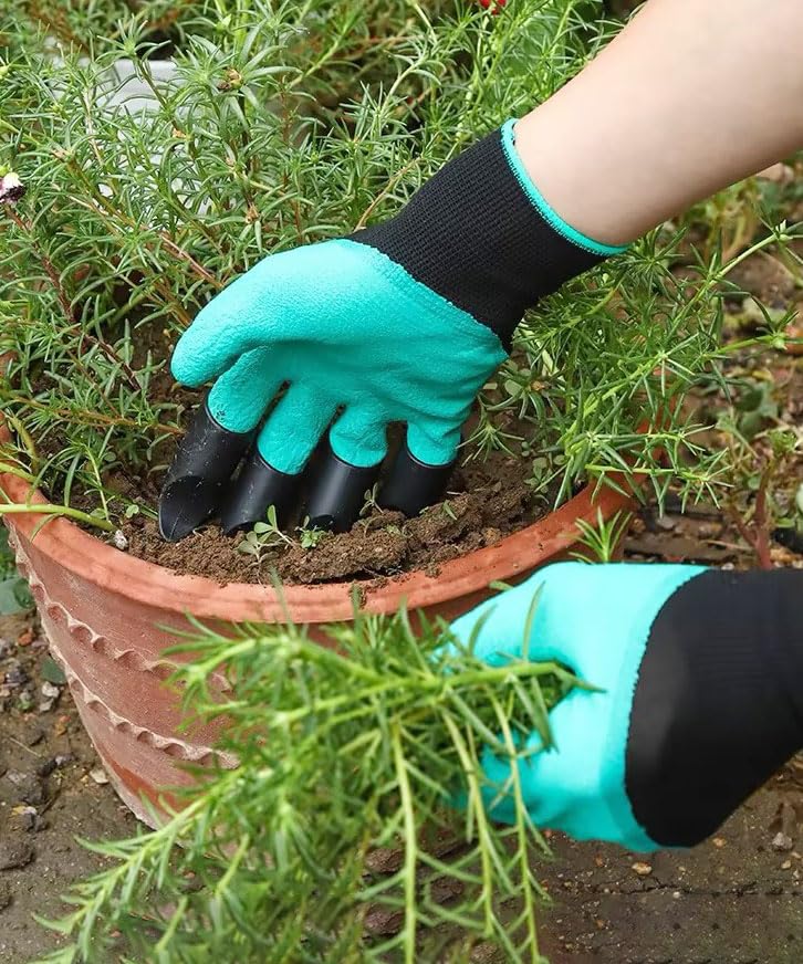 Garden Gloves, Waterproof & Breathable Gardening Gloves for Digging, Planting, Weeding, Seeding, Harvest - style: Dual Claws-garden Gloves
