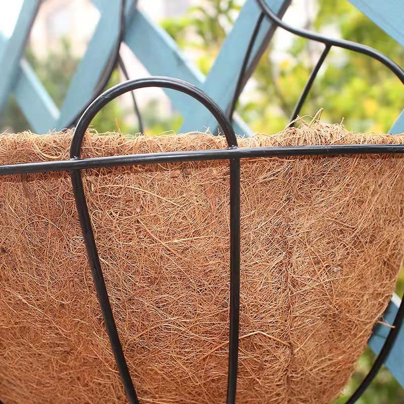 2Pcs 8 inch Round Coco Liners for Hanging Basket Coconut Fiber Planter Inserts Replacement Liner for Garden Flower Pot (Liners Only, Basket Not Included), 8in/2Pcs - size: 8in-2pcs-2019
