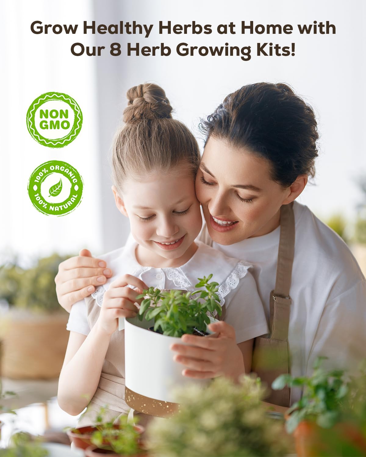 8 Herb Indoor Garden Kit β Gardening Gifts for Mom, Women & Her | Complete Kitchen Seed Starter Set | Unique Christmas, Housewarming & Home Gifts