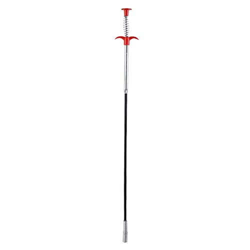 Plumbing Grabber, Flexible Grabber Claw Pick Up Reacher Tool With 4 Claws Bendable Hose Pickup Reaching Assist Tool for Litter Pick, Drains, Home Sink, Toilet, 0.57m/22.44inch(Size:0.57m)