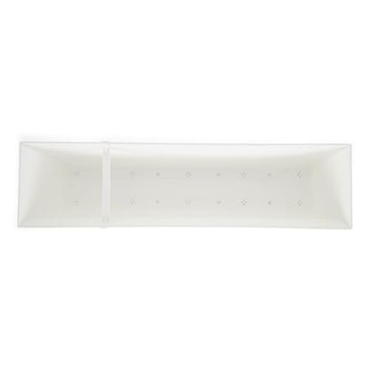 The HC Companies Eclipse 30 Inch Window Planter Box, White, 2-Pack