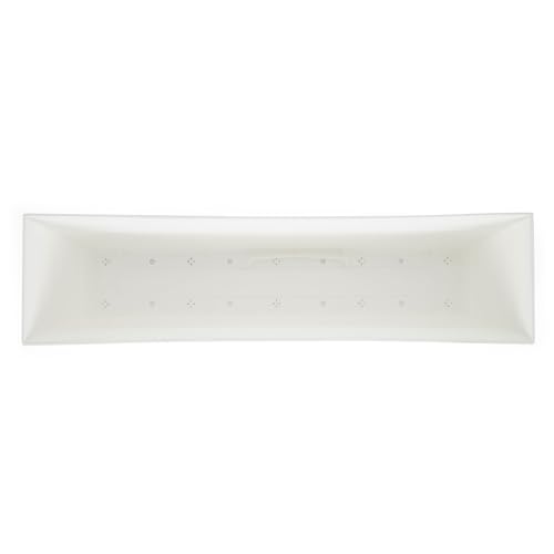 The HC Companies Eclipse 30 Inch Window Planter Box, White, 2-Pack