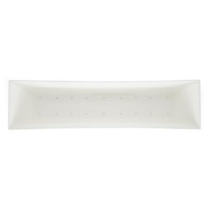 The HC Companies Eclipse 30 Inch Window Planter Box, White, 2-Pack