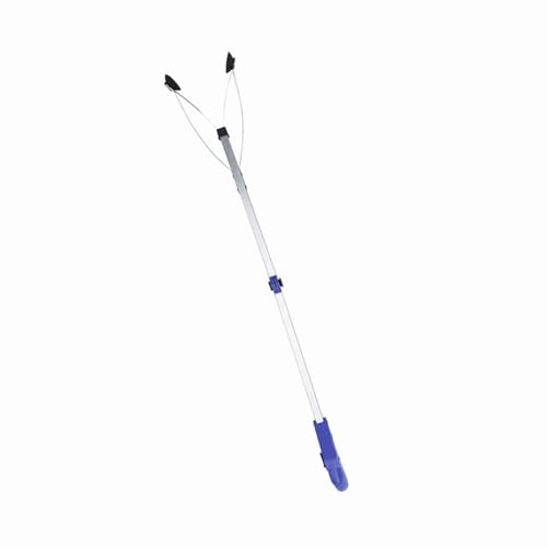 31.5in Reacher Grabber Tool, Lightweight Aluminum Alloy - color: Blue Handle