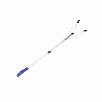 31.5in Reacher Grabber Tool, Lightweight Aluminum Alloy - color: Blue Handle