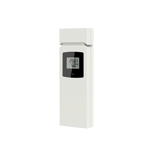Geevon TX16-3 Wireless Remote Outdoor Sensor for 208665 Weather Station Indoor Outdoor Thermometer Replacement (White)