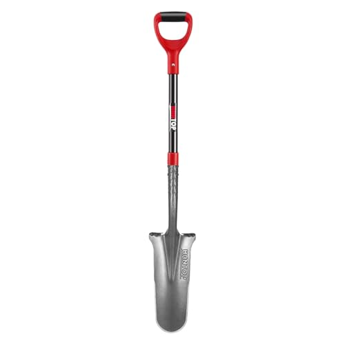 Drain Spade Garden Shovel with Fiberglass Handle 44 inches