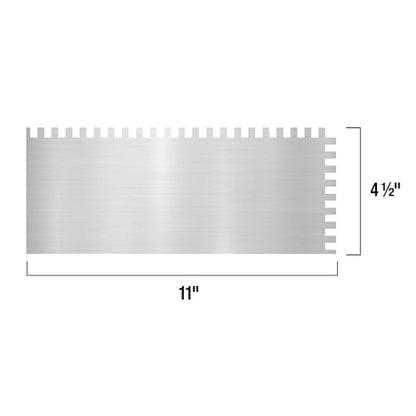 QEP Comfort Grip Stainless Steel Trowel Square-Notch 1/4" x 3/8" x 1/4"