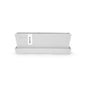 Ecopots Bruges Rectangular Flower Planter w/Saucer, Pure White, 10" - color: Pure White