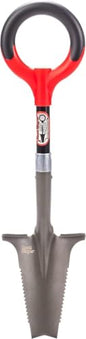 Root Slayer 22411 Mini Digger Garden Shovel, Serrated Blade, Red - color: Red, size: Small