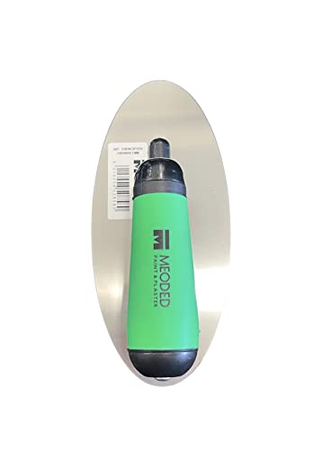 Stainless Steel Plaster Trowel, (9x4inch) Venetian Plaster Trowel, Plaster Tool, Oval Flexible 240x100mm, Meoded Paint & Plaster - size: 240x100mm oval