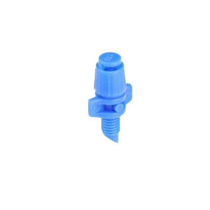 Raindrip 180JET010B, Micro Spray Jet, Half-Circle Pattern, Fan Spray, with 10-32 Threaded Inlet, Drip Irrigation Emitters for Drip Irrigation Gardening Systems, 10-Pack, Blue