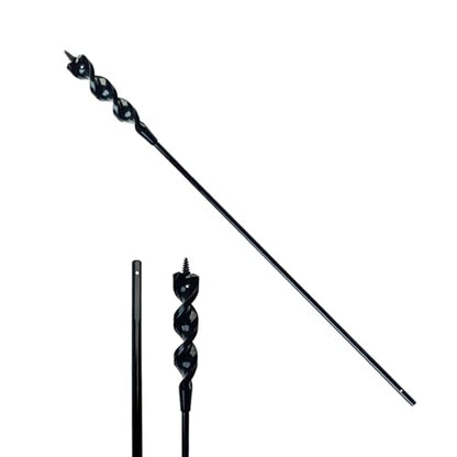 DECKRKAT 36" Flexible Installer Drill Bit - 3/4" Auger with Fish Eye Hole & Anti-Slip 3-Flat Shank for Wire Pulling Through Walls, Ceilings, Sidewalks. - size: 36X3/4"