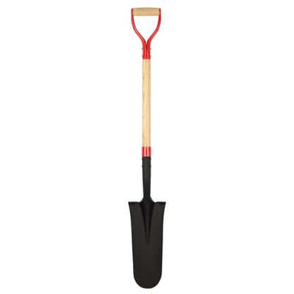 Nohovu Spade Shovel for Digging, Heavy Duty Shovel with D-Handle, Trench Shovel for Gardening, 45 Inches