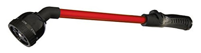 Dramm RainSelect Rain Wand – 16 Inch Aluminum Watering Wand with 9-Pattern Adjustable Spray Head & One Touch Thumb Control Valve – Garden Hose Wand for Containers, Raised Beds & Hanging Baskets – Red - color: Red, size: 16"