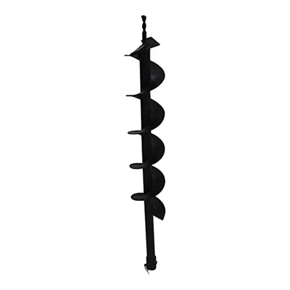 findmall Earth Auger Drill Bits 4" 6" 8" 10" 12" for Gaseous Fluid Powered Post Fence Hole Digger - size: 4inch