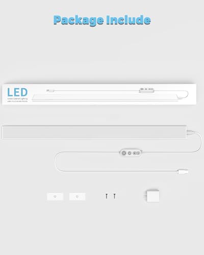 ASOKO 24 Inch Under Counter Light 3 Color 900LM Kitchen Desk Lamp - size: 24 Inch-New