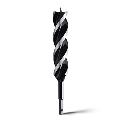 1-1/5" x 12" Auger Drill Bit for Soft and Hard Wood,Hex Shank - size: 1-1/5", style: 12"