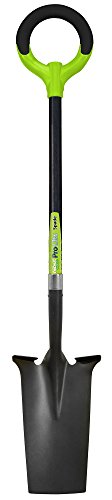 Radius Garden 25102 Pro-Lite Ergonomic Carbon Steel Spade, Green