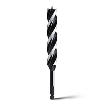 1-1/8" x 9" Auger Drill Bit for Soft and Hard Wood,Hex Shank - size: 1-1/8", style: 9"