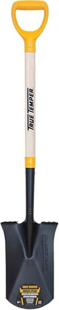 True Temper 2540800 Border Spade with Hardwood Handle and D-Grip