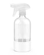 Glass Spray Bottles for Cleaning - 16 oz Spray Bottles with Silicone Sleeve - color: White