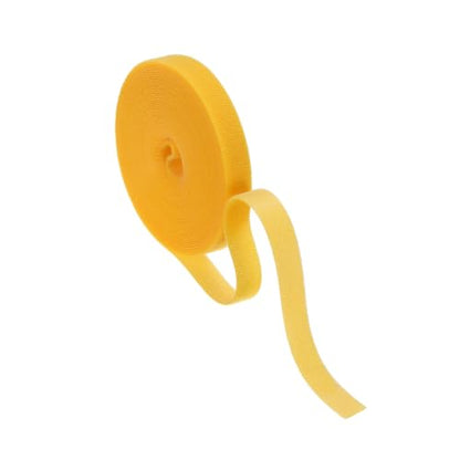 HARFINGTON Garden Plant Tape 16.4ft 1/2" Reusable Garden Plant Ties Strap Nylon Plant Twist Tie for Plant Gardening Home Office, Yellow - color: Yellow, size: 16.4ft x 1/2"