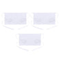 BOHARERS Waist Apron with 3 Pockets 3 Pack - White Waitress Server Short Apron - color: 3 Pack White